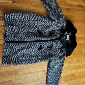 Chloé Cult Stripe Oversized Cocoon Coat Waist Long Coat Jacket Parka